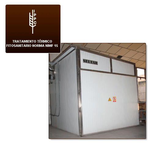 Tratamiento Palet térmico fitosanitario norma Ninf 15